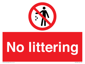 No littering
